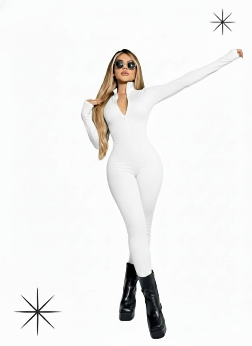 Vista 6 de ENTERIZO CIERRE MANGA LARGA - COLOR: GRIS